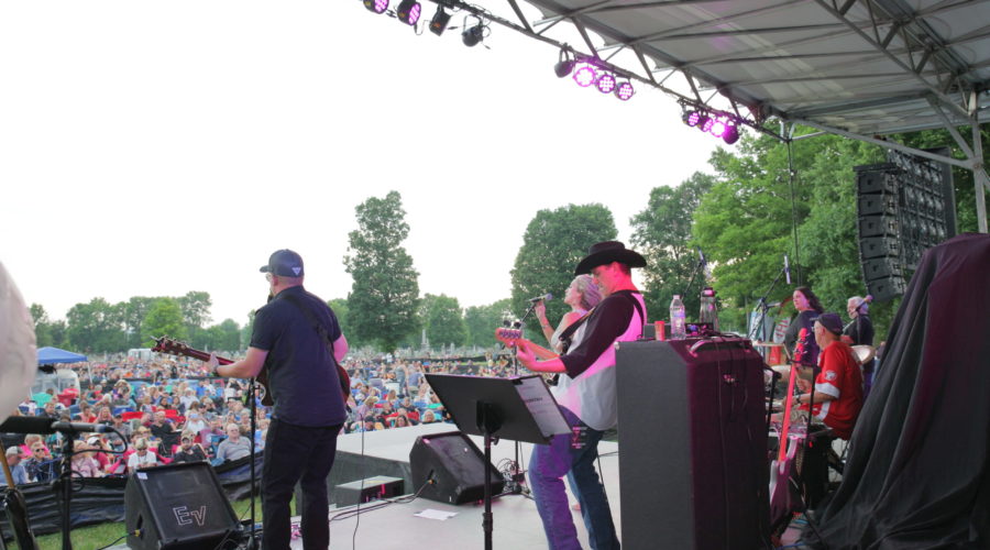 BIGG COUNTRY photo from behind with crowd scene June 25, 2021